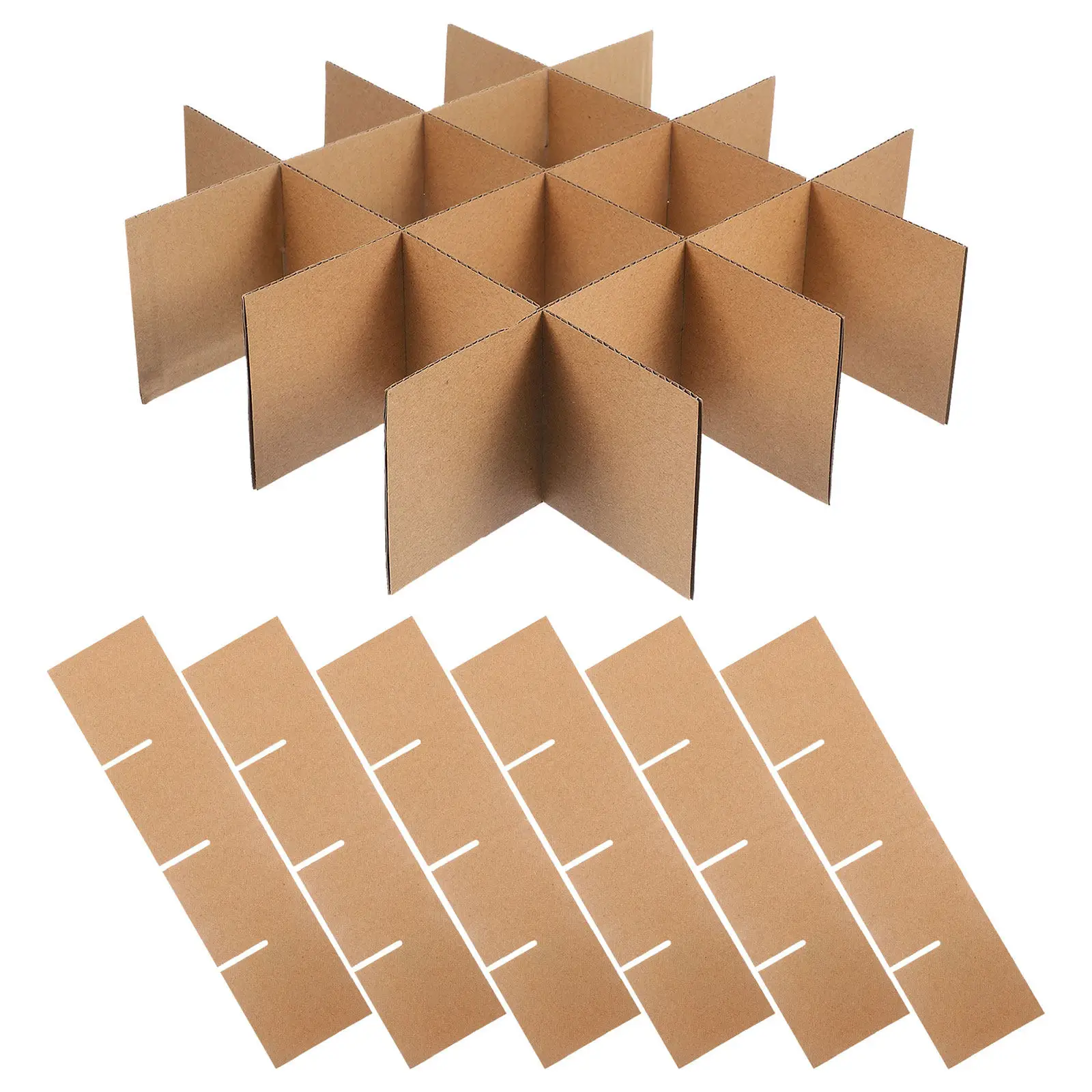 20Pcs Cardboard Moving Boxes Dividers Rigid Box Dividers for Plate Storage Partition Dish Packing Supplies Safe Transport