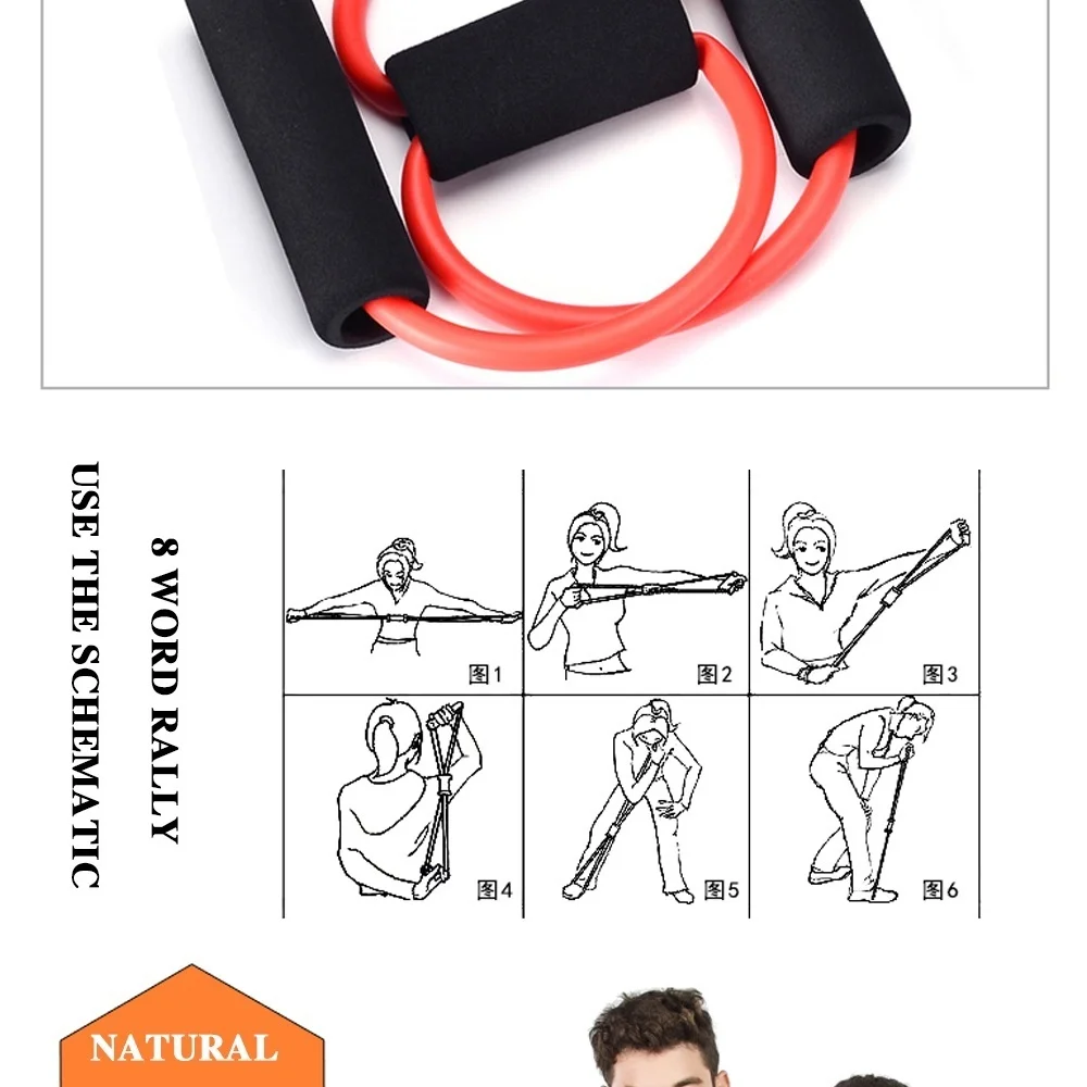 Pilates Stick Yoga Pull Rod Octagonal Puller Hip Resistance Training Belt Multi Functional Fitness Pilates Set（Random Color）