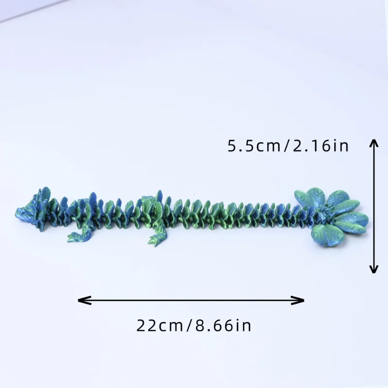ثلاثية الأبعاد مطبوعة محظوظ ماجيك التنين المنقولة المشتركة تململ لعبة تدوير مفصلية مكتب سطح المكتب زخرفة الكبار لعبة أطفال الحرف الهدايا