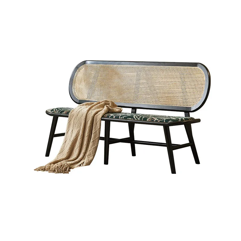 #Rattan chair three-piece living room modern simple indoor single ash wood rattan casual table and rattan sofa chair