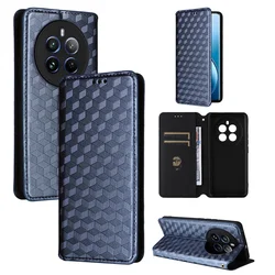 For Realme 12 Pro Plus Magnetic Card Flip Leather Stand stereoscopic lines Phone Protective Case For Realme 12 Pro+ Plus 5G Case