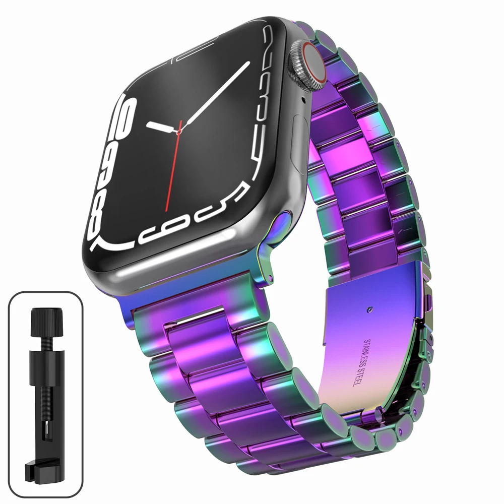 Edelstahlarmband für Apple Watch 46 mm Ultra 49 mm Metallarmband für iWatch 11 10 9 8 5 SE 42 mm Business-Armband