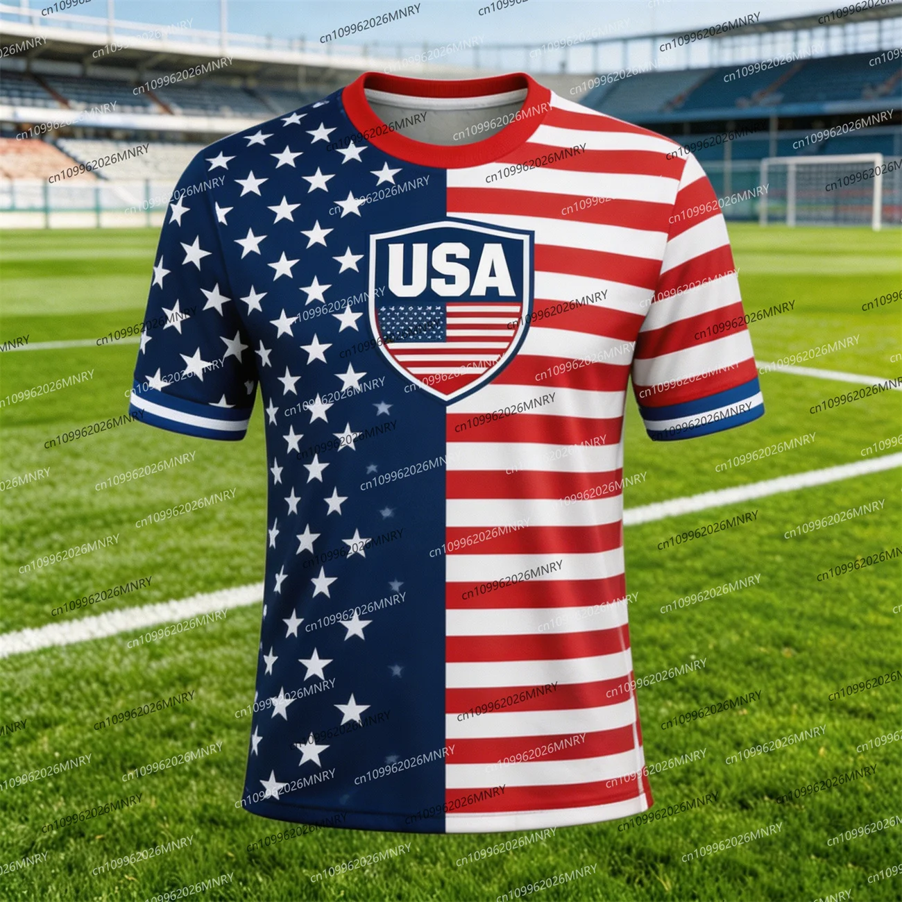 Camiseta con Emblema de la Bandera de América 2026, Camiseta para Hombre, Jersey de Fútbol Americano, Camisetas para Hombre, Ropa de Moda Masculina, Jersey de Fanáticos de EE. UU.