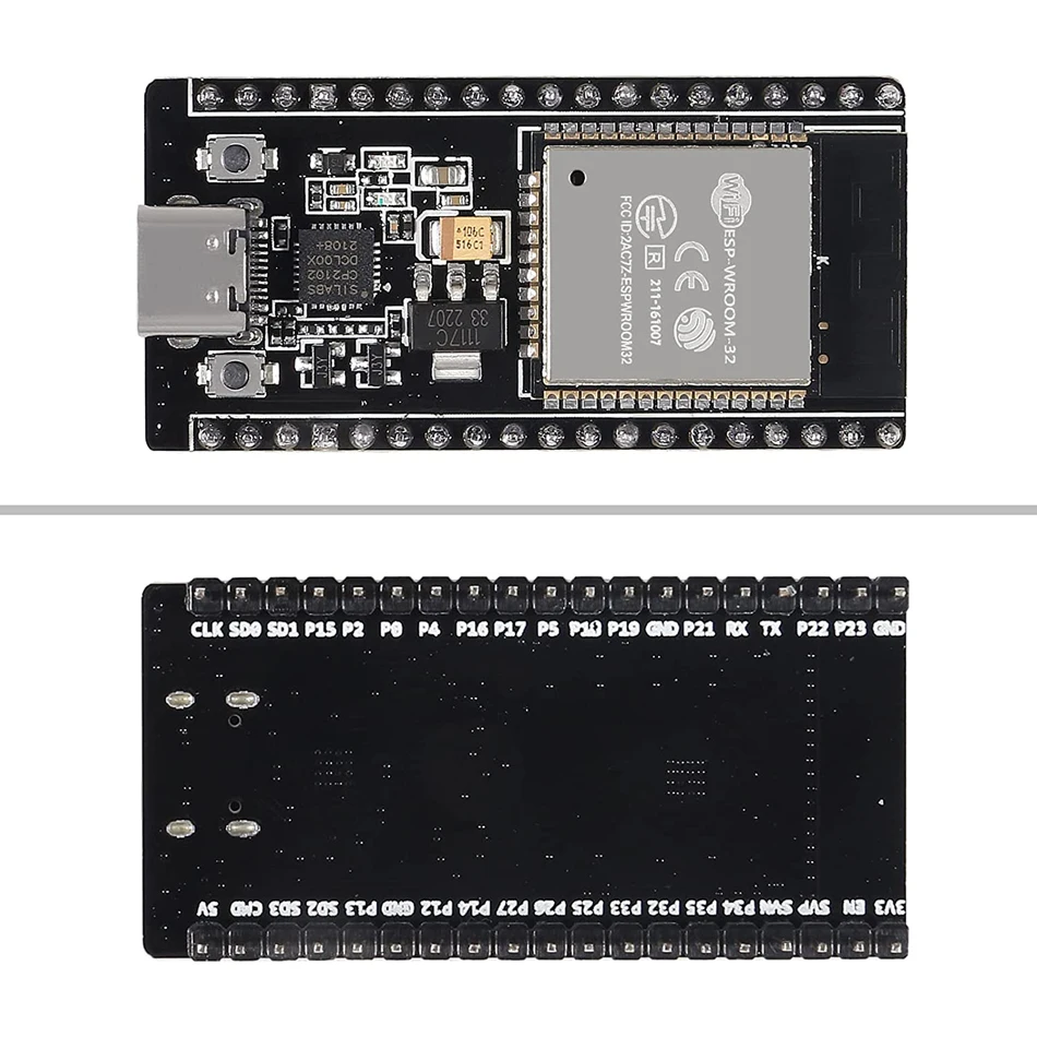 38Pins Type-C ESP32S ESP32 ESP-WROOM-32 CP2102 Development Board 2.4GHz Dual-Core WiFi +Bluetooth Microcontroller for Arduino