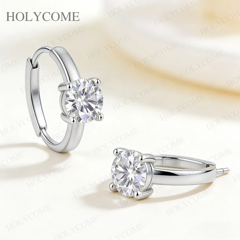 

Сертифицированные GRA серьги-гвоздики из муассанита, серебро 925 пробы, VVS1, круглые, 5 мм, цвет D, роскошные ювелирные изделия для женщин, для дня рождения, вечеринки