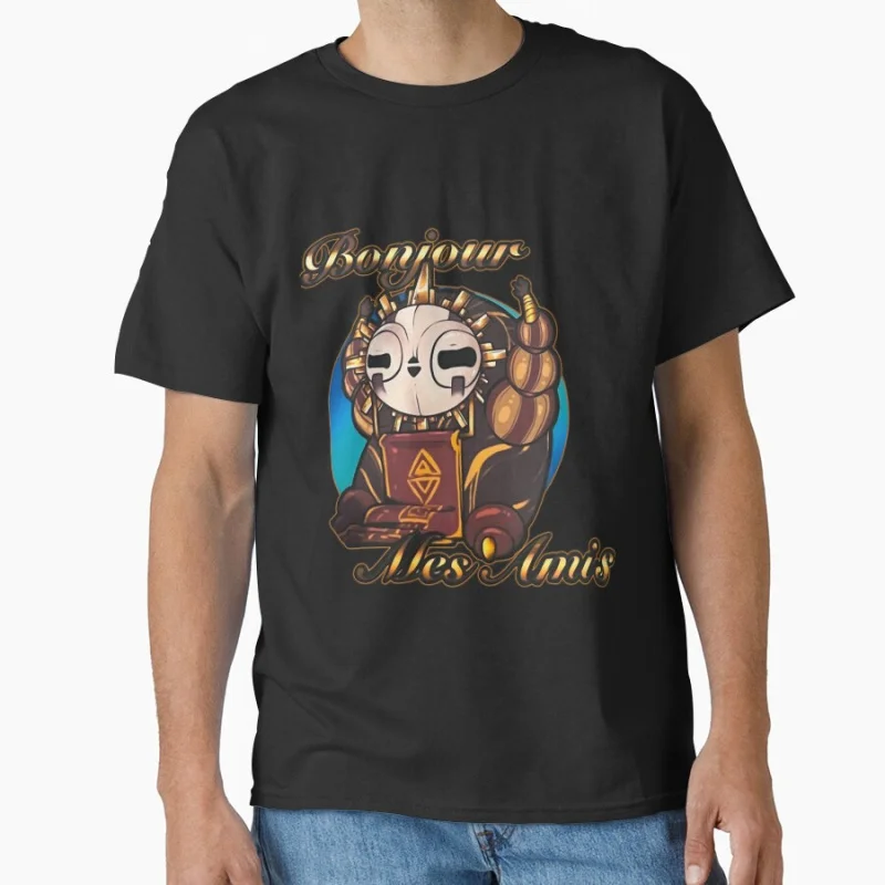 

Esquie llbonjour ll 2025 Retro Sci Fi RPG Game Clair Obscur: Expedition 33 Gift clothing Adult T-shirt large size Tops S-6xl