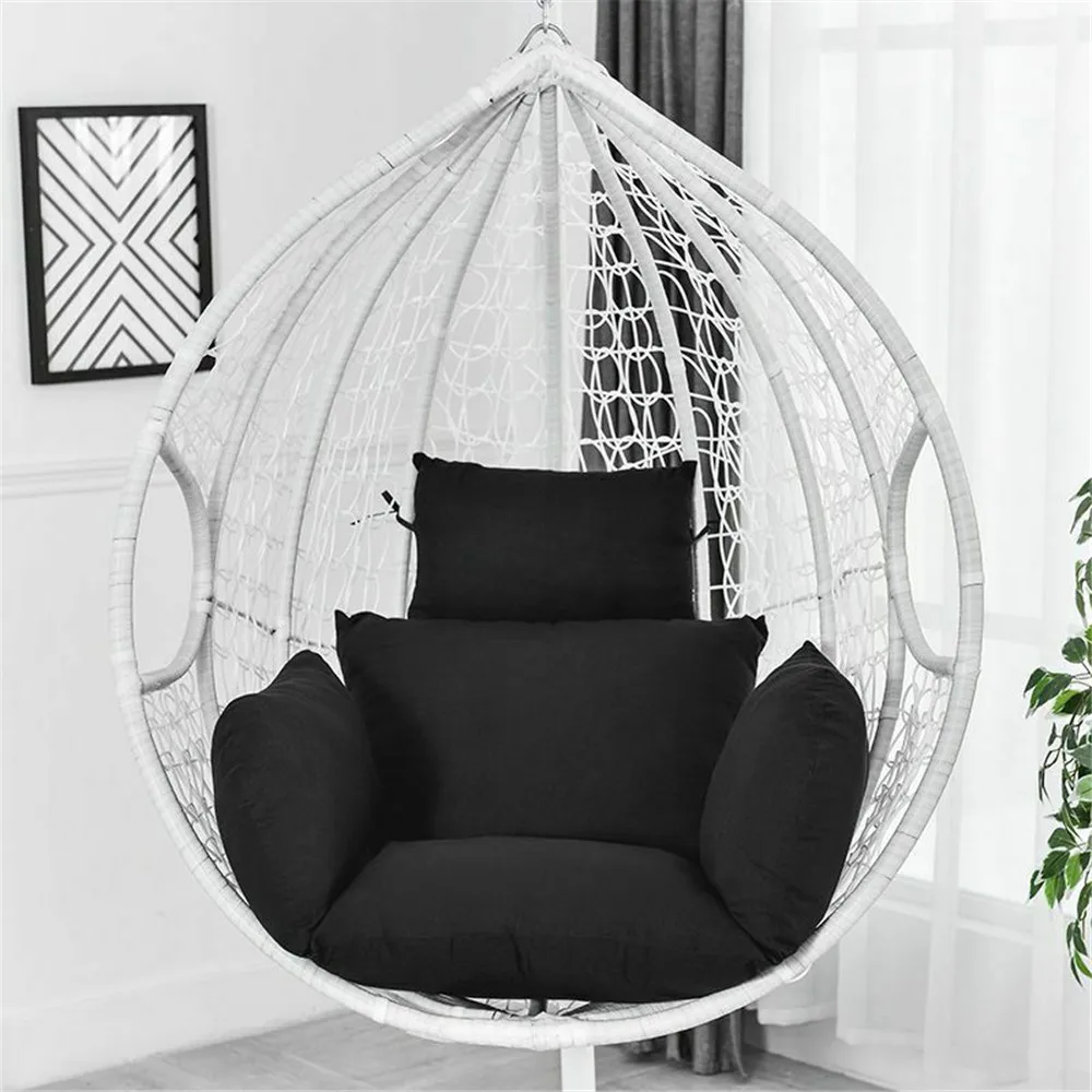 Swing Hanging Egg Rattan Chair Cushion Outdoor Garden Courtyard Hammock Cushion Porch Cushion Hanging Chair Waist Cushion