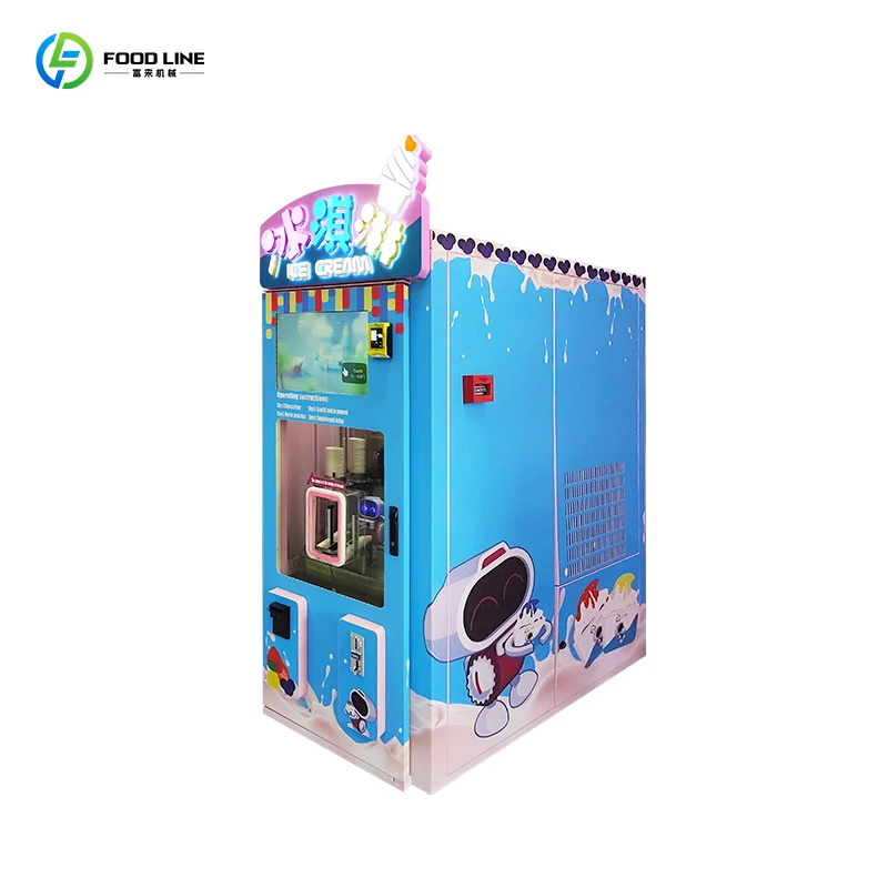 Distributeur automatique commercial de crème glacée de machine de crème glacée de matériel en métal