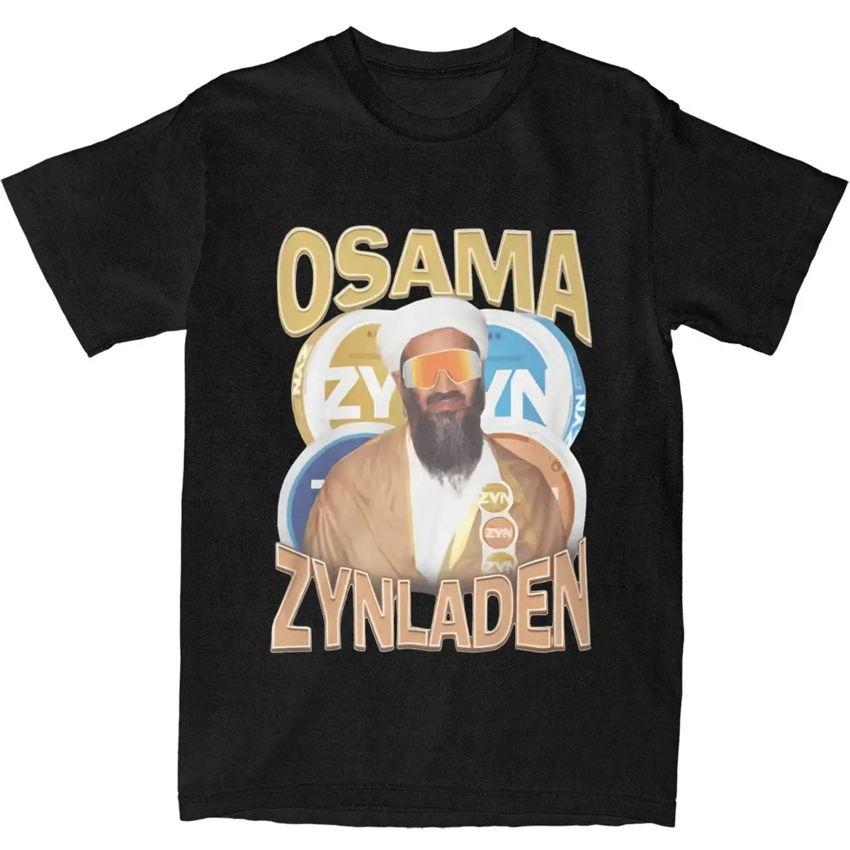 Vintage T Shirt Osama Zynladen Cotton T-Shirts Trending Tshirt for Men Summer Y2K Fun Print Short Sleeve Tops