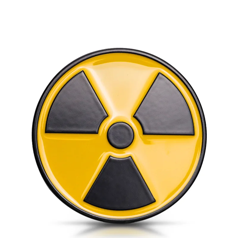 

3D Metal Nuclear Radiation Biohazard Warning Car Emblema Tronco Adesivo Per Finestre Divertimento Sticker Auto Styling Accessory