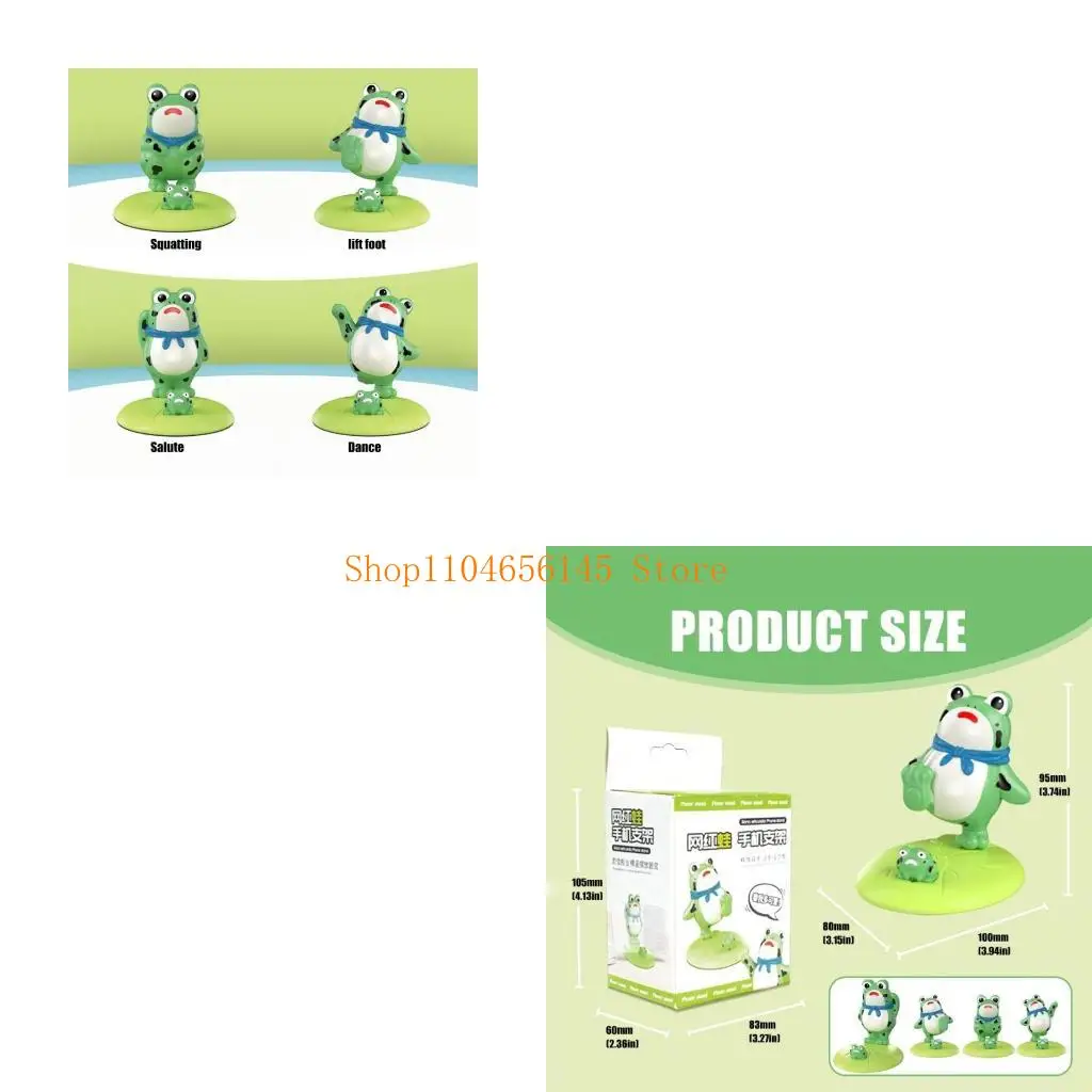 

5asd Cartoon Frogs Shape Mobile Phone Tablet Bracket Cradles Desk Decoration Phone Holder Cartoon Frogs Shape Desktop Support