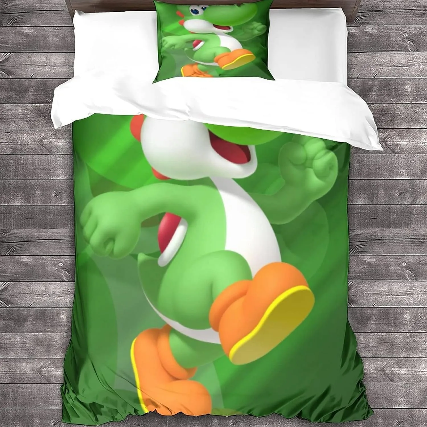 Jeu Yoshi's Island housse de couette taie d'oreiller ensemble de literie adulte garçon fille chambre décoration enfants simple Double grande taille