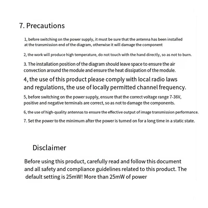 

A93P 4.9G 2.5W FPV VTX 25Mw-2500MW Video Transmitter Built-In Mic High Power VTX For Long Range FPV Drone RC Drone Durable