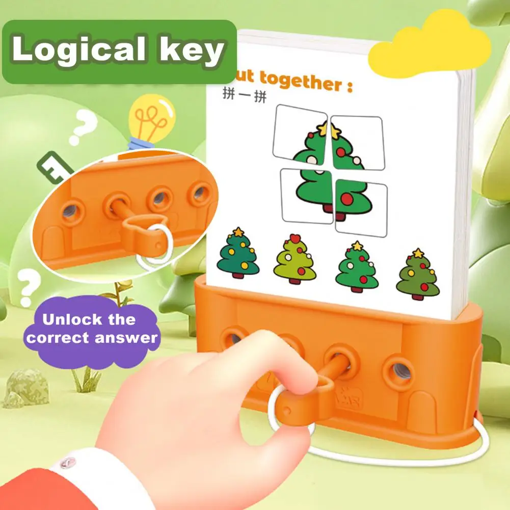 Logic Puzzle Game Brain Teaser Toy Educational Toy Set for Kids Logic Unlocking Game Alphabet Learning Activities Learning Toys