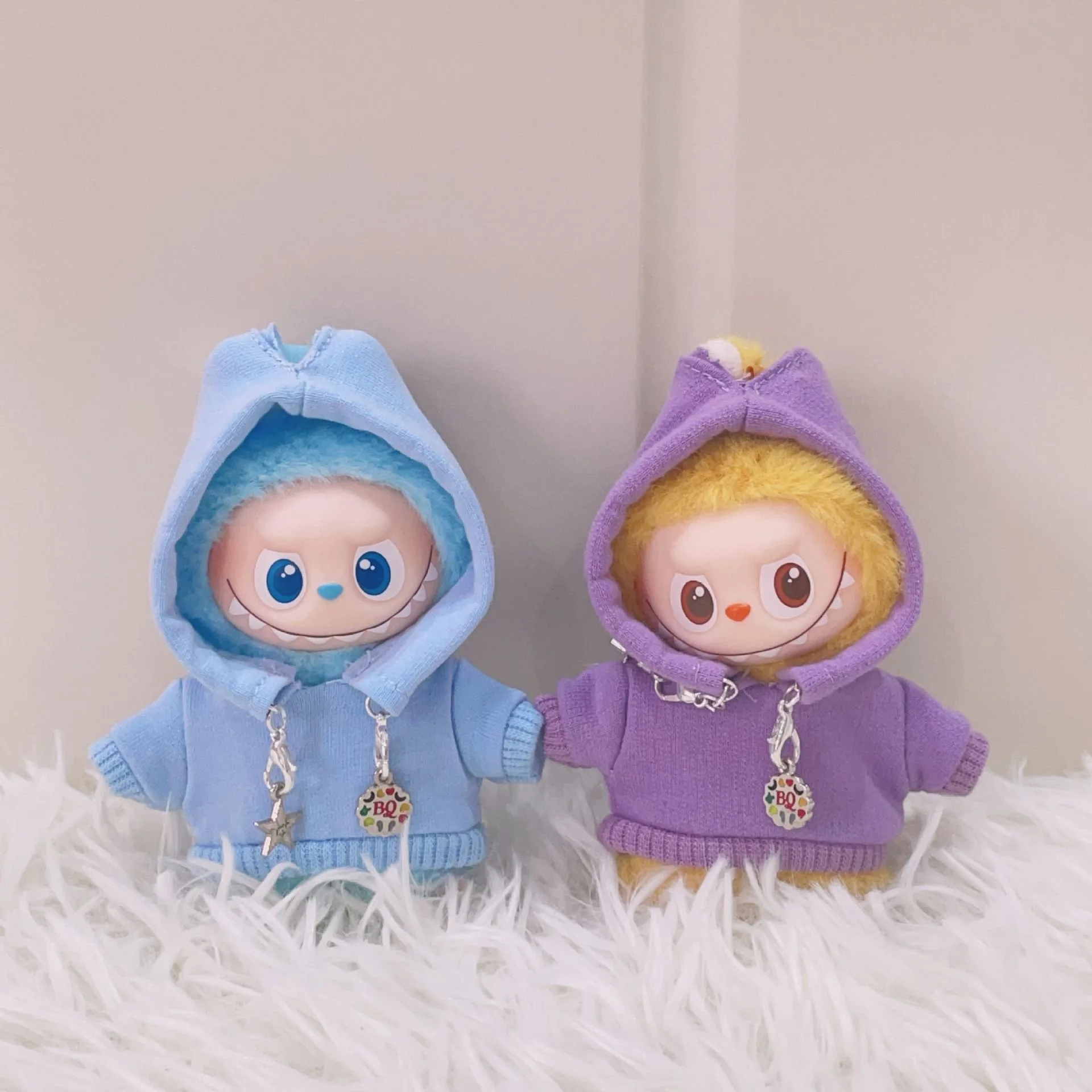 

Мини-одежда Labubu, толстовка со звездами, аксессуары для 10 см Labubu V4, булавка для куклы серии Love, одежда, аксессуары Ropa