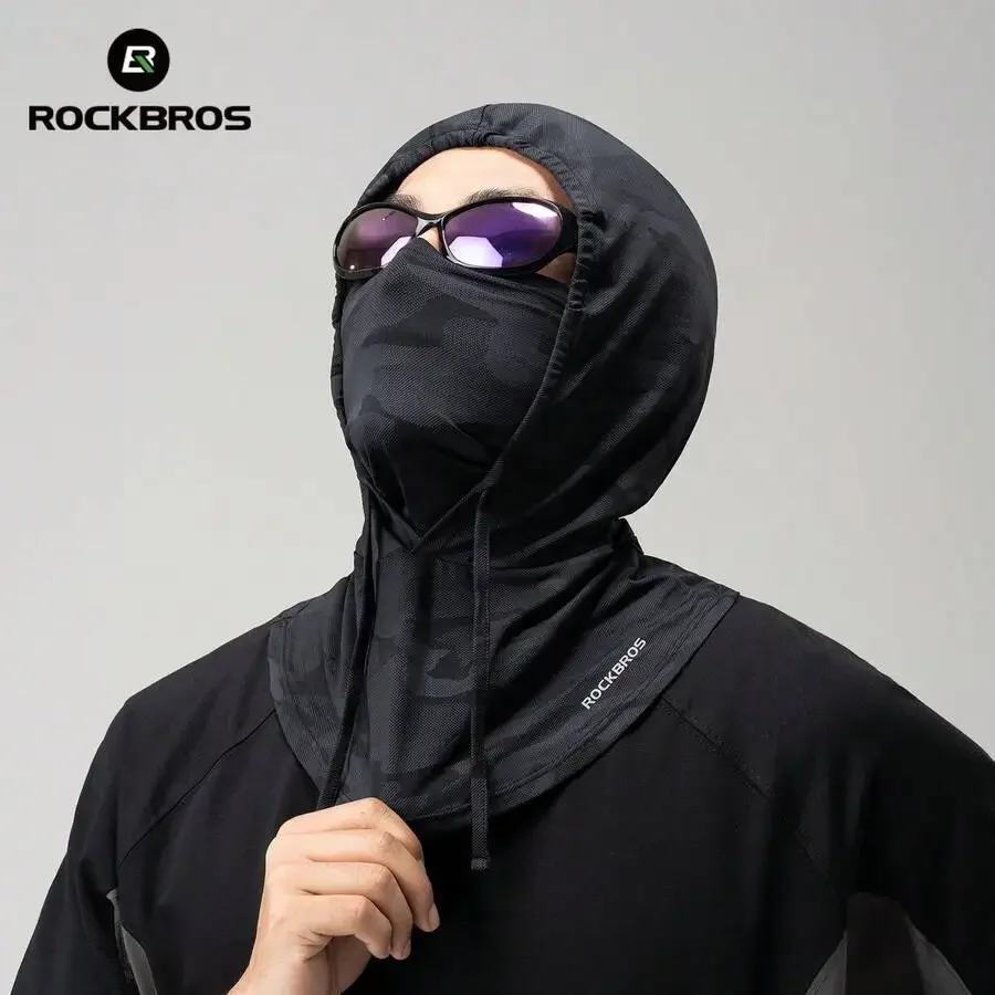 

Ice Silk Breathable Sun Protection Drawstring Cycling Face Mask