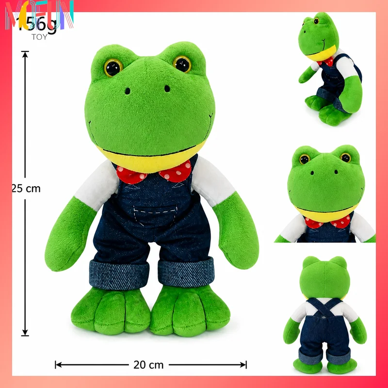 25cm In Spot Cartoon Cute Magic Expression Frog Plush Doll 25cm Frog Plush Doll Children'S Gift Toy Soft Long Legs Wholesale