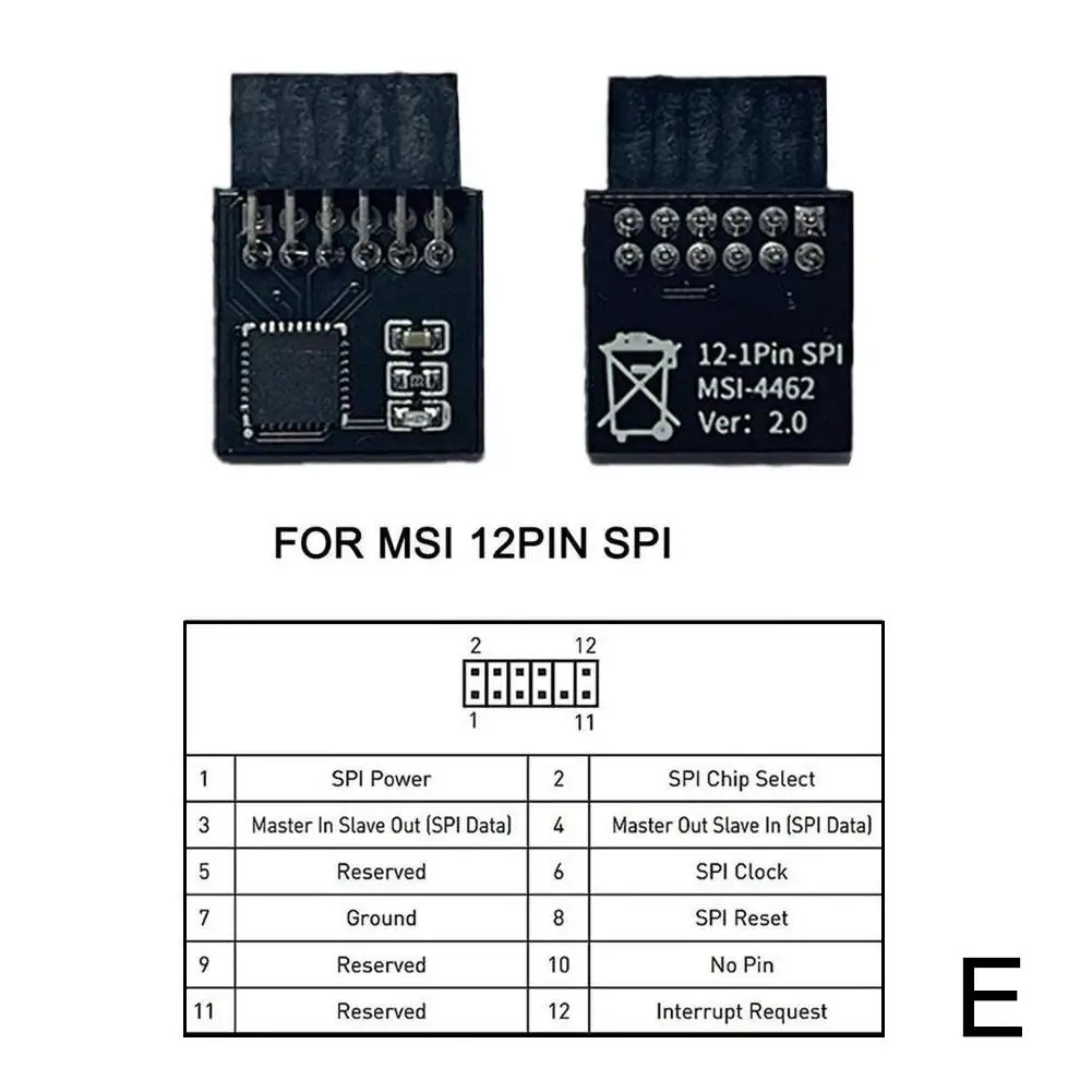 TPM 2.0 Modul Verschlüsselung Sicherheitsmodul Remote-Karte unterstützt 12 14 18 20 Pin für ASUS/MSI/GIGABYTE Multi-Marken-Motherboard – Detail 29