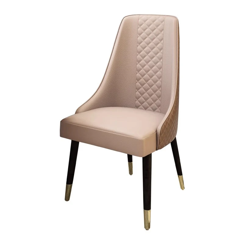

Modern Furniture Wooden Dining Chair Armless Dining Chair with Polyurethane Leather Pad for Hotel Restaurant Dining Chairs