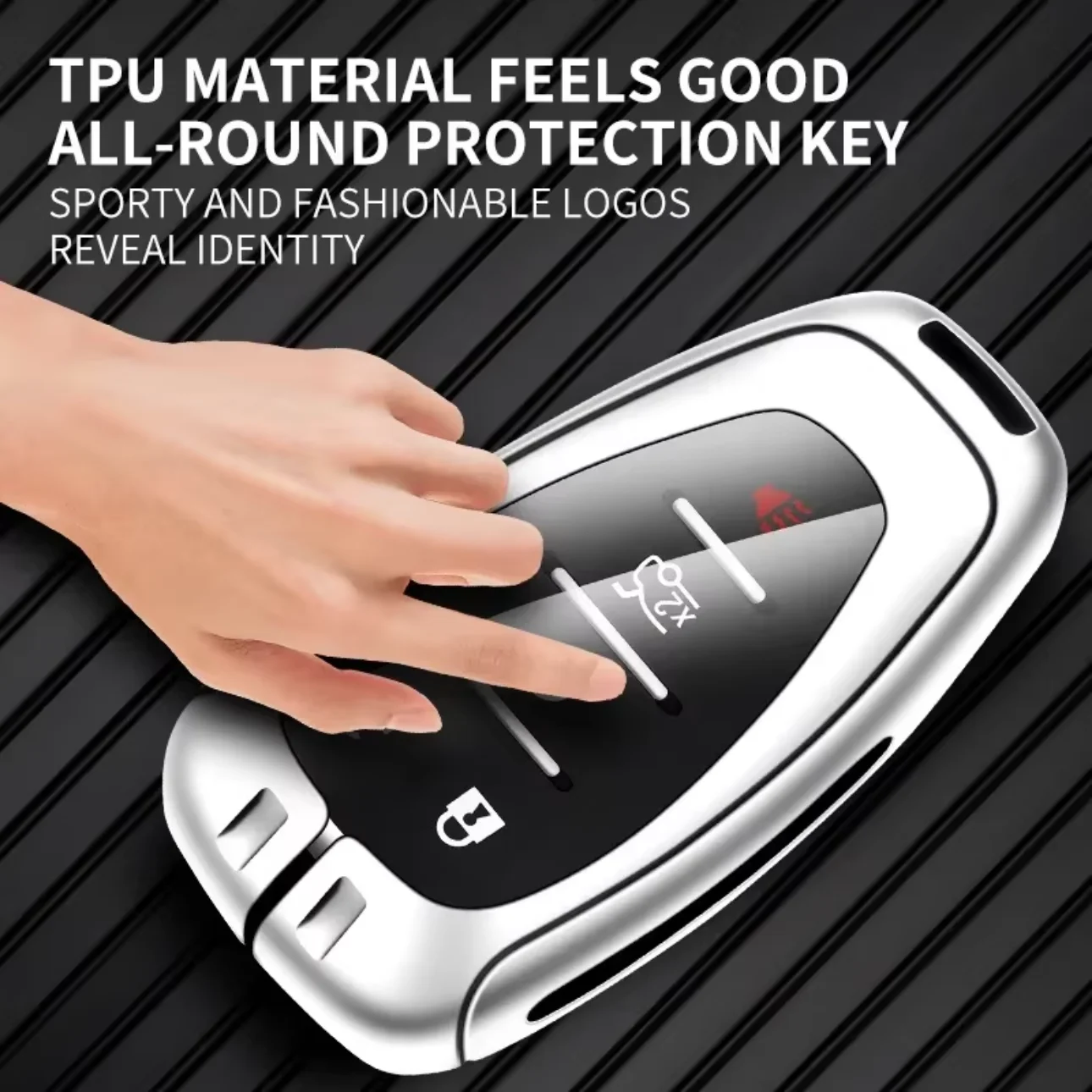 Zinc Alloy Car Key Case Cover For Chevrolet Cruze Spark Sonic Camaro Volt Bolt Trax Malibu Onix Equinox Orlando Blazer Traverse view 4