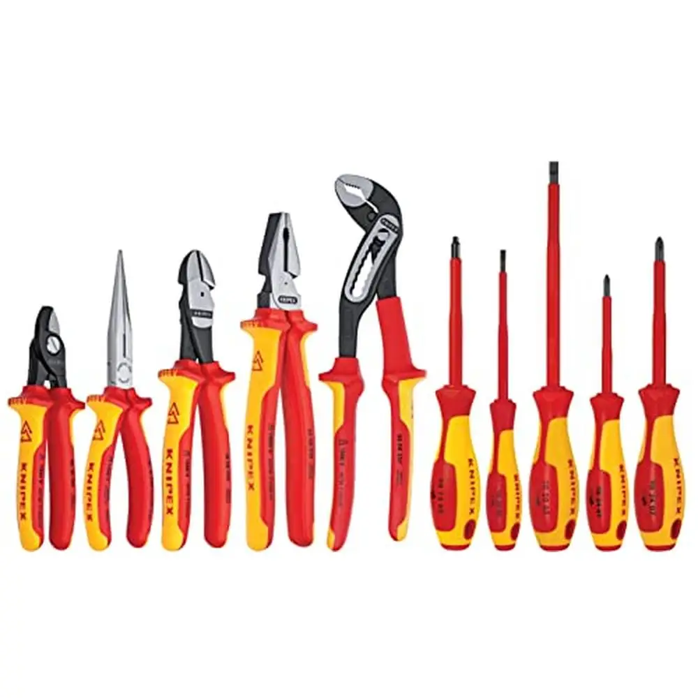 

Insulated Pliers Cutters Screwdriver Set 1000V Electric Shock Protection Alligator Water Pump High Leverage Diagonal Cutters