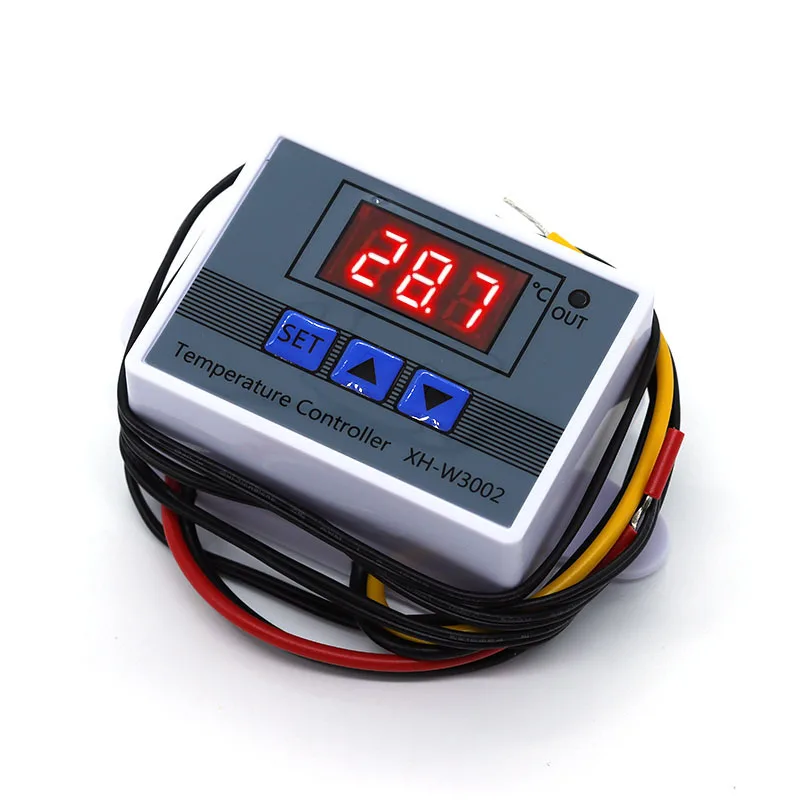 XH-W3002 220V /12V Digital LED Temperature Controller 10A Thermostat Control Switch Probe with waterproof sensor W3002