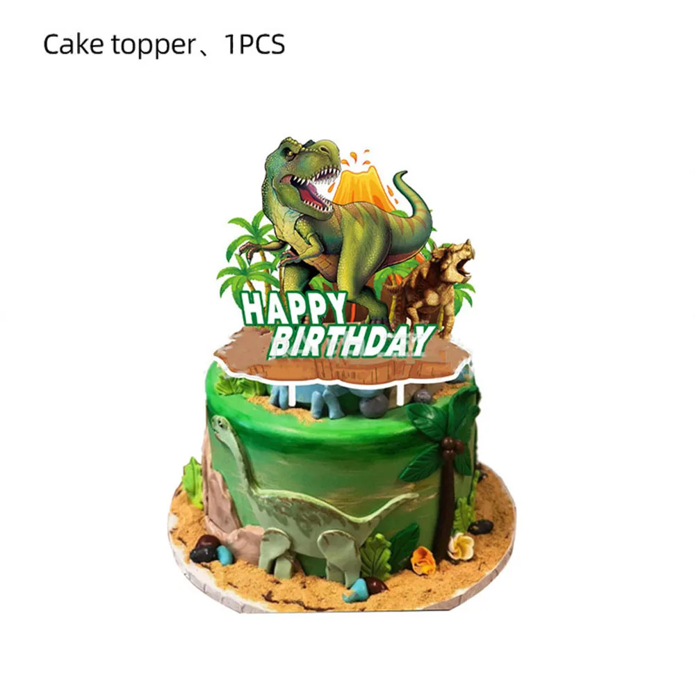 Dinosaurier Cupcake Topper Picks Dino Kuchen Dekorationen Jungen Kinder Dinosaurier Themed Geburtstag Baby Shower Party Dinosaurier Party Supplie – Detail 7