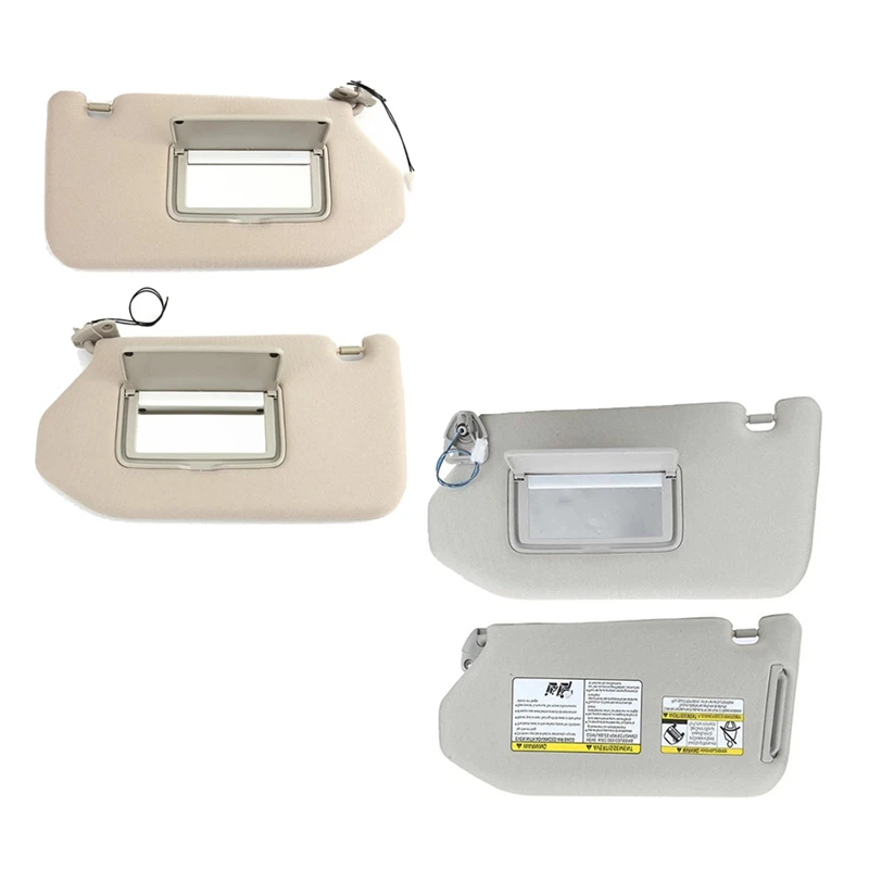 1Pair Auto Sunshade Assy 96400-9PB0A 96400-9PB0B For Pathfinder Infiniti QX60 JX35 13-19 Beige