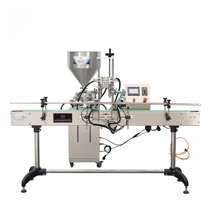 For Bespacker GSLD-1000T Electric Filling Production Line Automatic Carton Packaging For Honey Olive Oil Ketchup Juice Beverage