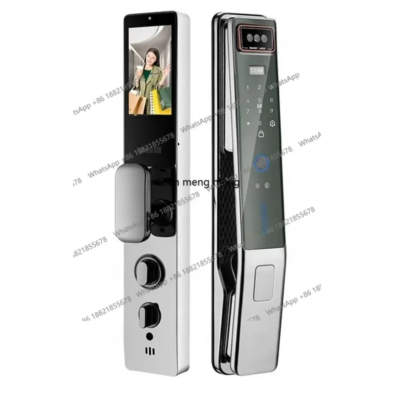 

Видеодомофон с распознаванием лиц, умный дверной замок с отпечатком пальца, RFID, IC-картой, Wi-Fi камерой, комбинированный замок для домашней безопасности