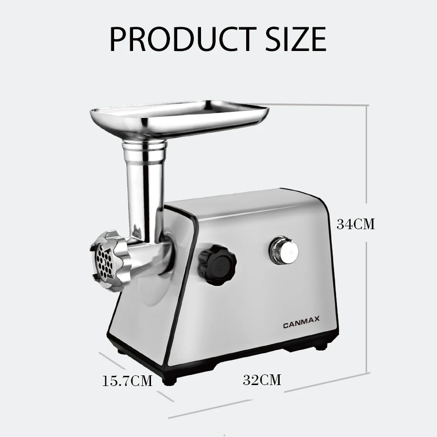 Multifunctional Electric & Manual Meat Grinder Machine Food Chopper Slicer Mini Kitchen Appliance Commercial Use