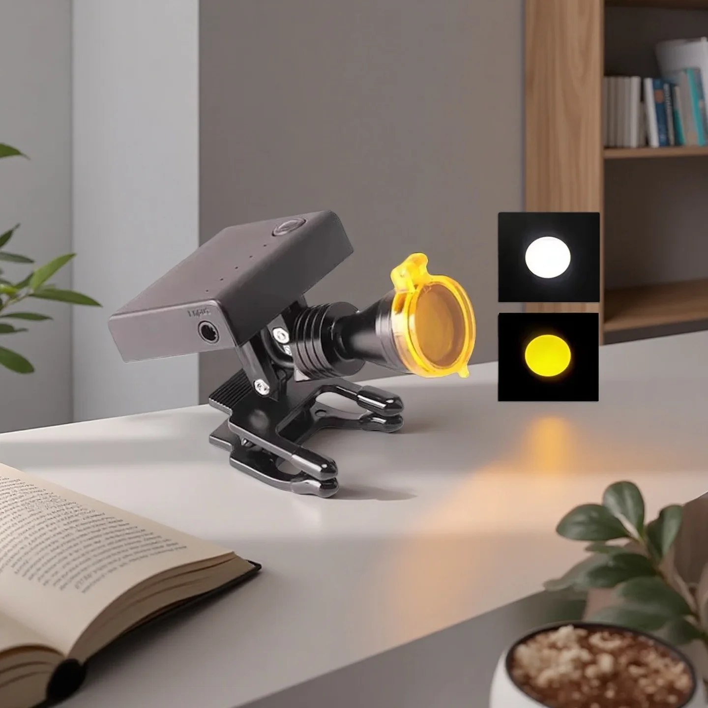 

5W Wireless LED Dental Headlamp Rechargeable Clip Light for Dental Loupes Myopia Glasses Oral Surgery Adjustable Brightness