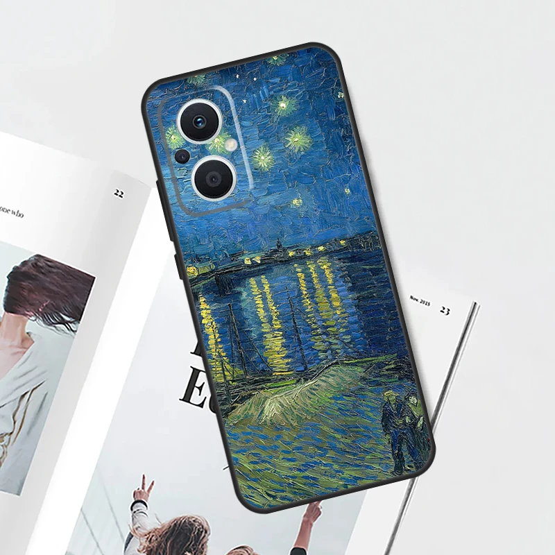 Van Gogh Art Oil Painting Case For OPPO Reno 10 8 Pro 4Z 5Z 4 5 6 7 Lite 8T OPPO Find X5 Lite X6 Pro X3 X2 Neo Cover