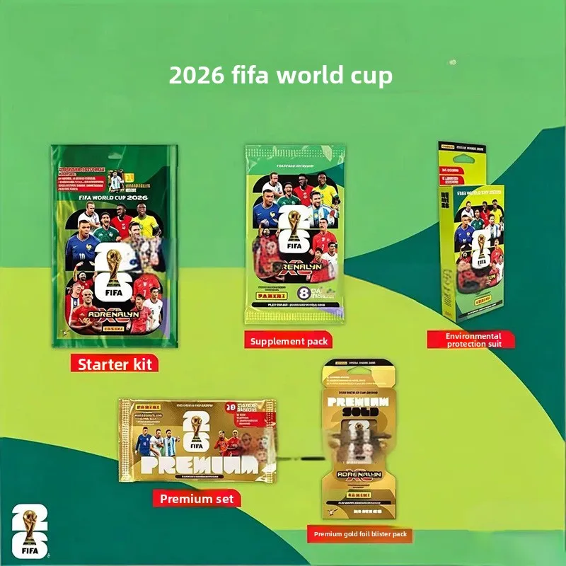 Caja Misteriosa de Tarjetas Coleccionables de Fútbol Panini 2026 FIFA World Cup USA Canadá México Edición Limitada, Licenciada para Coleccionistas