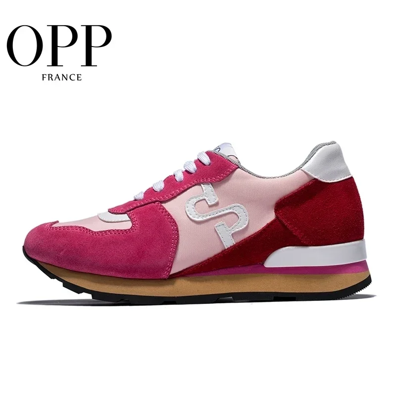 

OPP Women Shoes Casual Sneakers High-end 574 Genuine Leather Sports Sneakers Balance Fashion Zapatillas Hombre Luxury Women