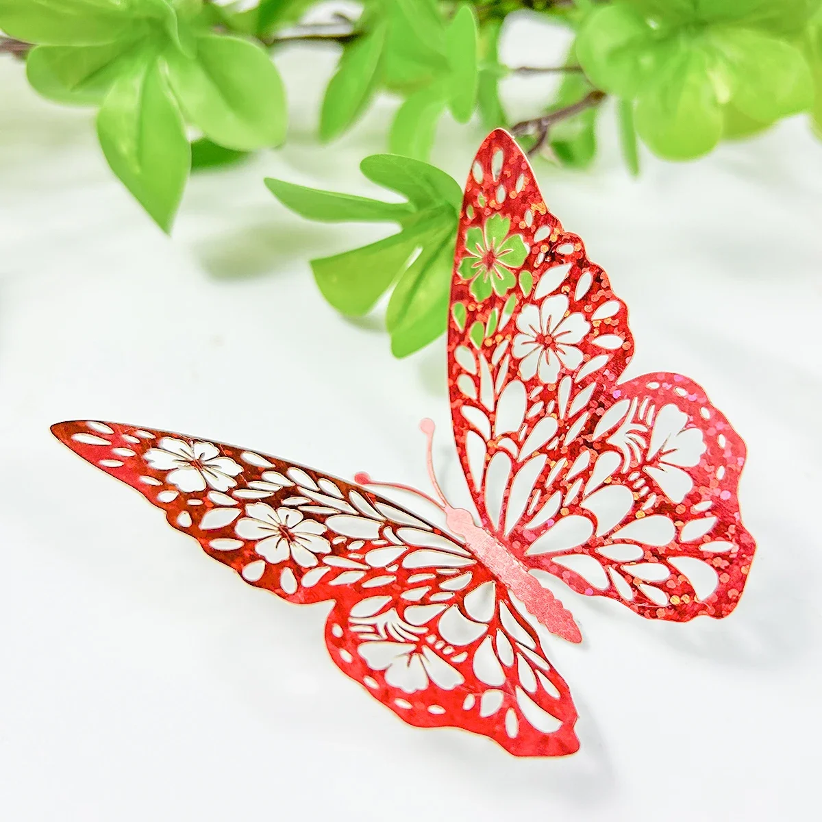 12pcs/set 3D Colorful Butterflies Wall Stickers for Wedding Decoration Bedroom Children's Room Kids Baby Room Decor Living Home