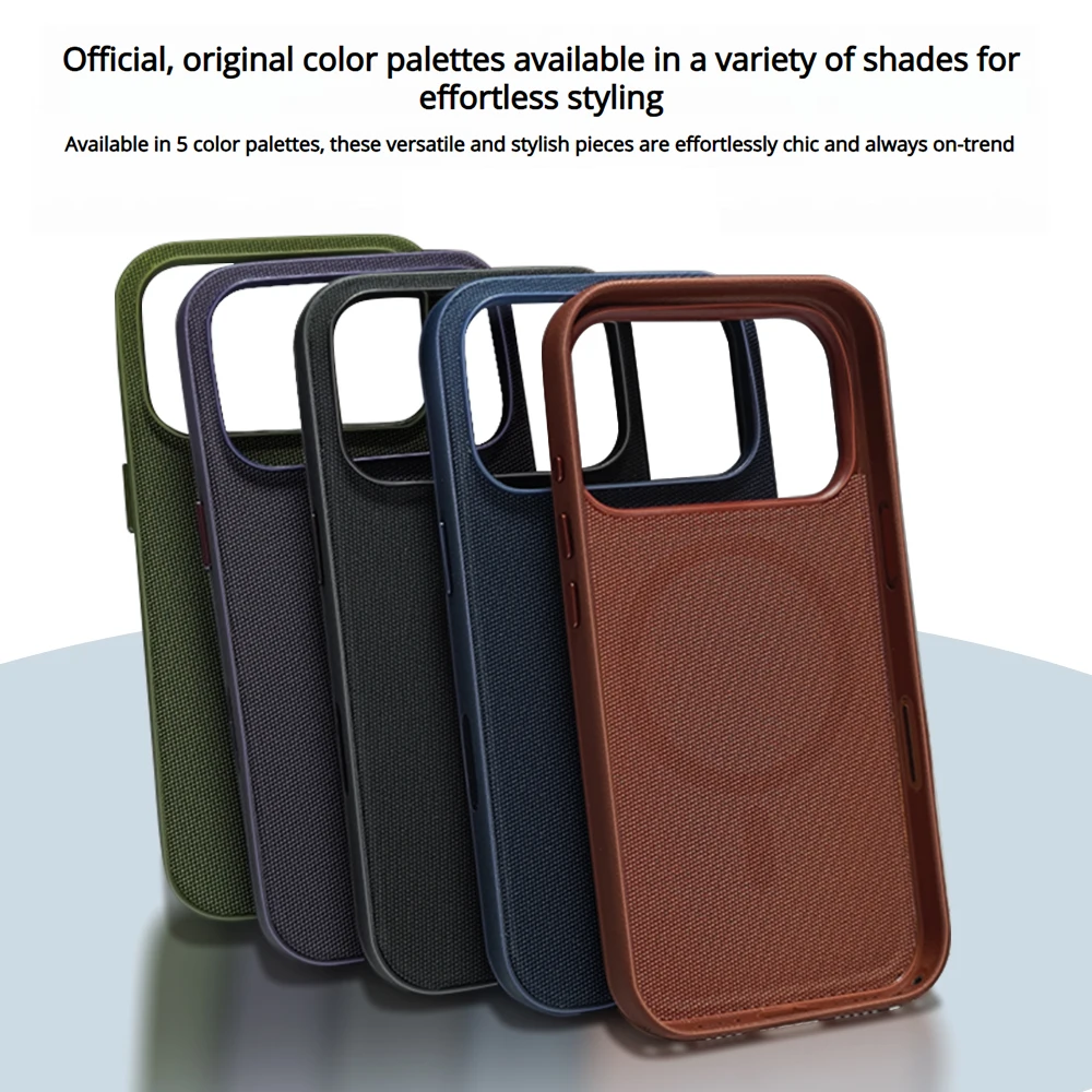 

TechWoven New Case For Magsafe Case for iPhone 17 Pro Max Wireless Charge Cover For 17Pro MagSafe Magnetic Weaving Texture