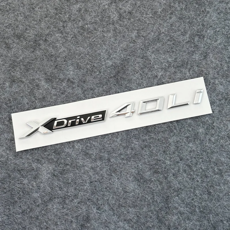 Etiqueta engomada del insignia del maletero del guardabarros del coche para BMW X1 X2 X3 X4 X5 X6 X7 Xdrive 20LI 25LI 28LI 30LI 35LI 40LI 45LI 50 accesorios del logotipo del emblema