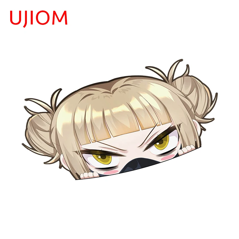 UJIOM 13cm X 8cm Himiko Toga Anime Peeker Wall Stickers Waterproof Personality Kids Room Air Conditioner Decal Home Mural