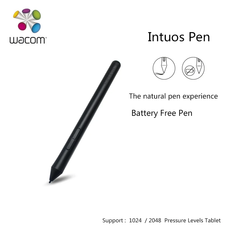 Wacom Pen 2K (LP-190-0K) for Wacom Intuos CTL-490 / 690 CTH-490 / 690 One by Wacom CTL-472 / 672  Drawing Tablets