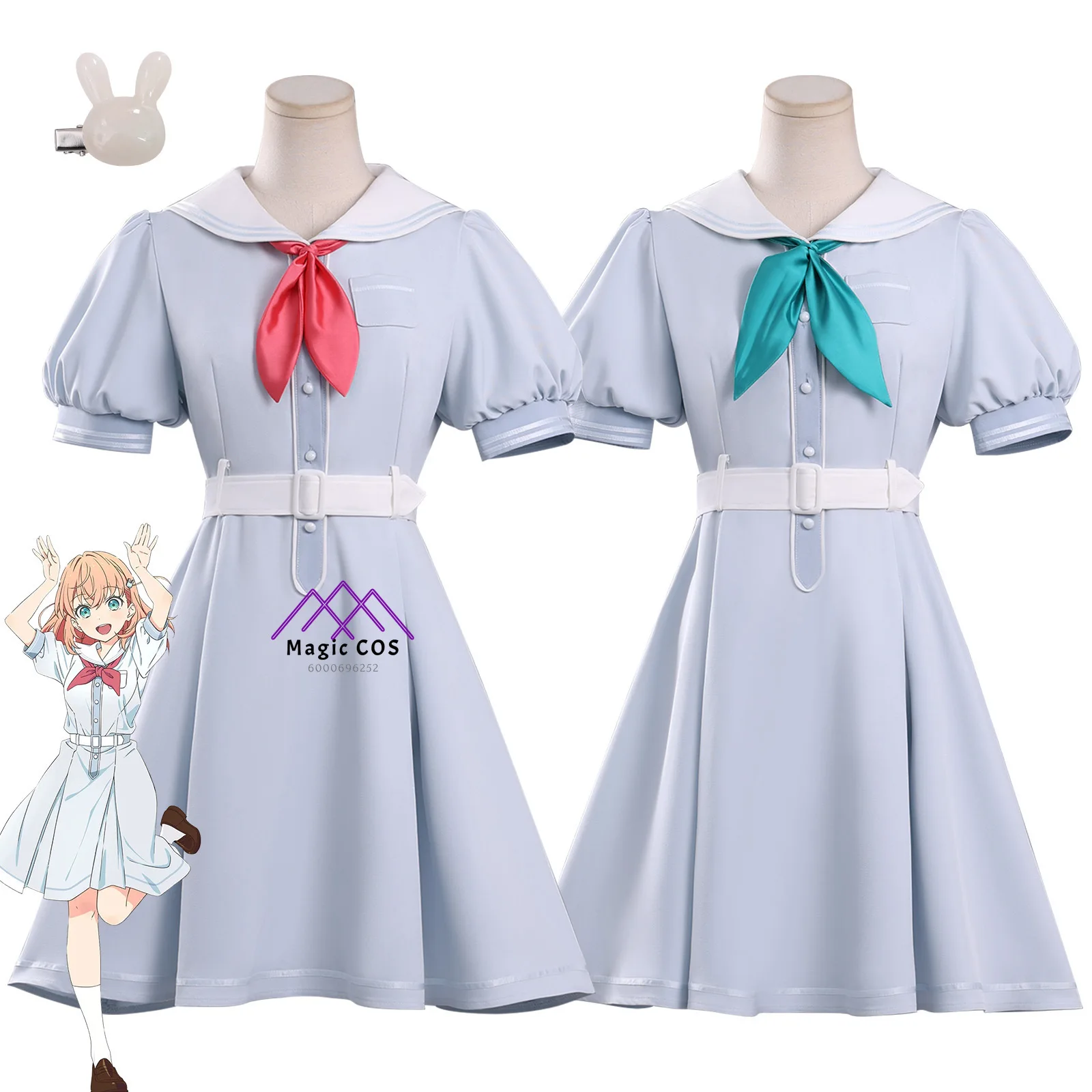 

Hasunosora Girls' Academy School Idol Club Cosplay Costume Anime Role Playing Summer JK One-Piece Dress Women Comic Con Party