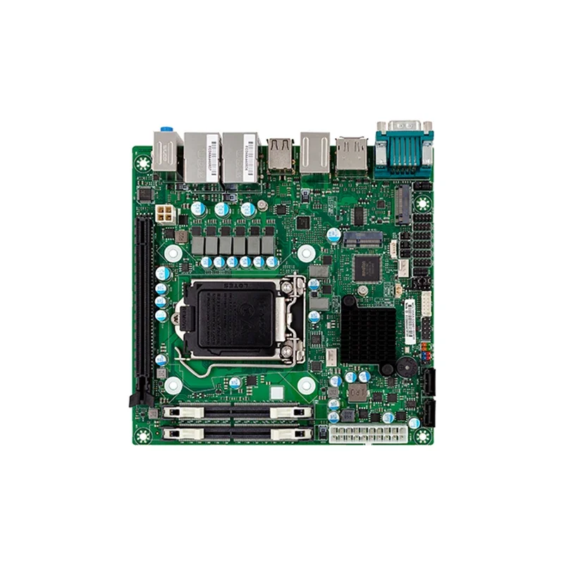 H610 chipset LGA1700 VGA+DP+HD-MI output industrial mainboard support 4k display mini itx motherboard  2LAN 6COM With TPM2.0