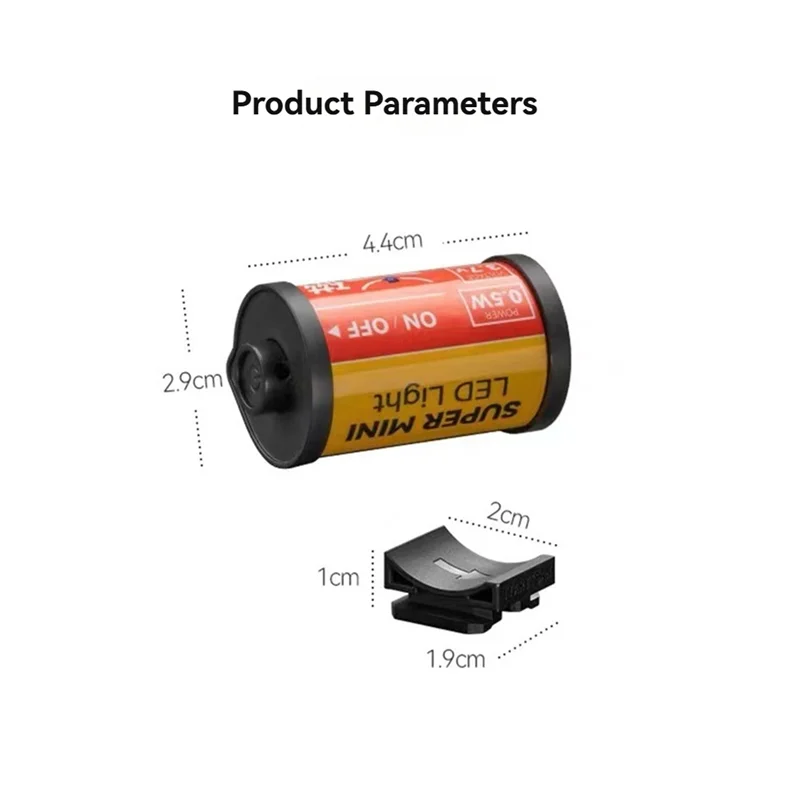 JABS-Mini LED Light مع حامل مغناطيسي للحذاء البارد ودرجة حرارة اللون قابلة للتعديل (3000/4500/6000K) للتصوير الفوتوغرافي والفيديو #6