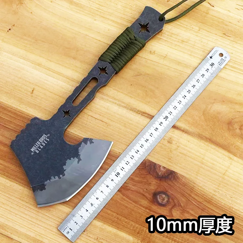 10mmthickness axe multi-purpose hand axe outdoor camping survival multi-functional tool integrated keel axe high hardness