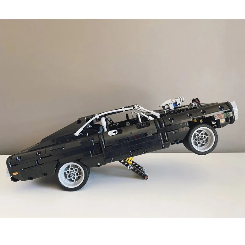 1077PCS Technical Dodge Charger Racing Car Model Building Blocks 42111 Bricks Toys in Movie Fast Furious Gift For Boys Kids