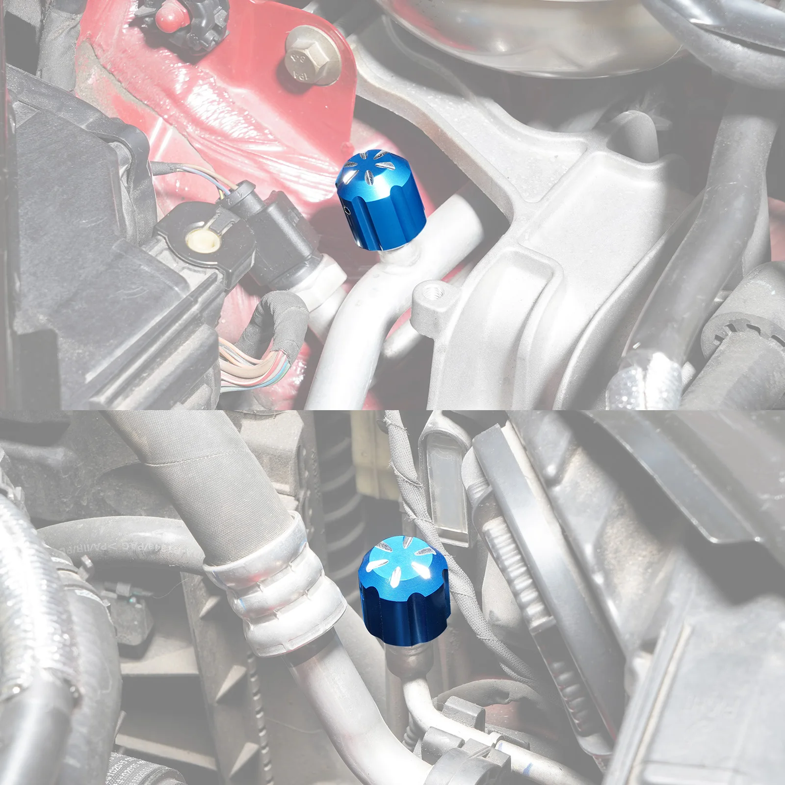 BEVINSEE Klimaanlagen-Schutzkappe für VW Golf, Passat CC, Polo 6R, VW Up, Audi A3, Q3, Q2, A4, A5, A6, A7, TT, A1, SEAT Leon 5F – Detail 6
