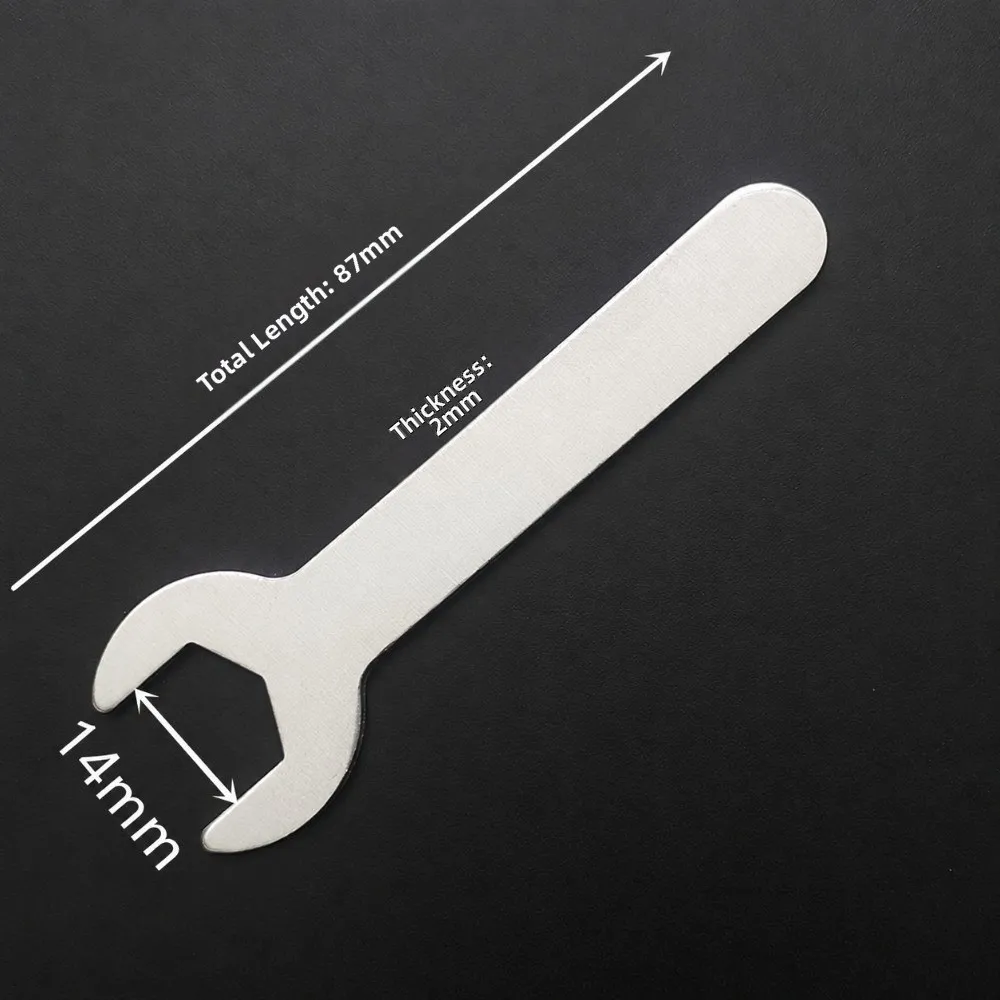 Multifunctional Open End Wrench Single-End Design Ultra-Thin Profile Single Head Wrench 4-14mm Opening Ratchet Socket Type