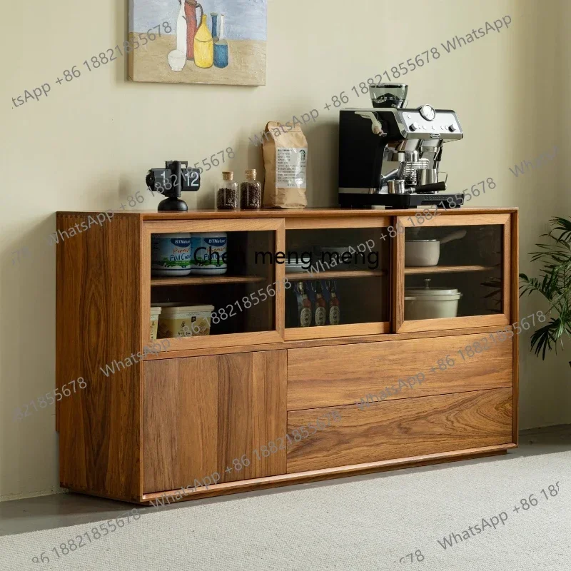 Z136 Teak retro sideboard used solid wood guest restaurant storage new Chinese storage cabinet