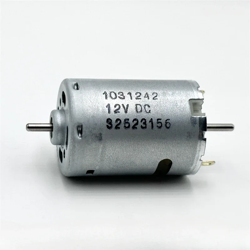 Small Johnson RS-385 1031242 Motor DC 6V-24V 12V 6500RPM Dual Shaft for Household Appliance Toy Car Boat Model Hair Dryer