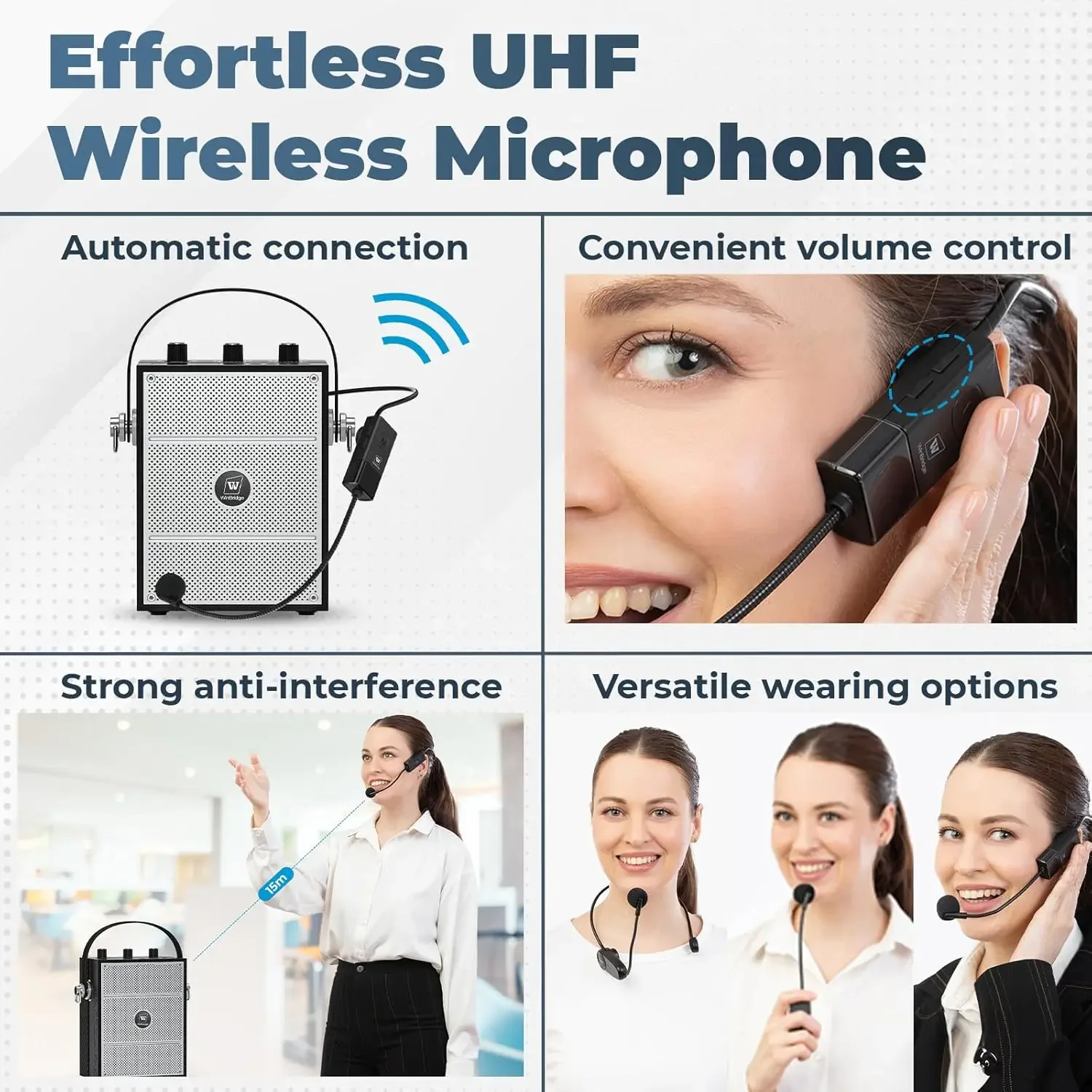 

Winbridge 40W Audio Solution Wireless Hifi Speakers With Microphone